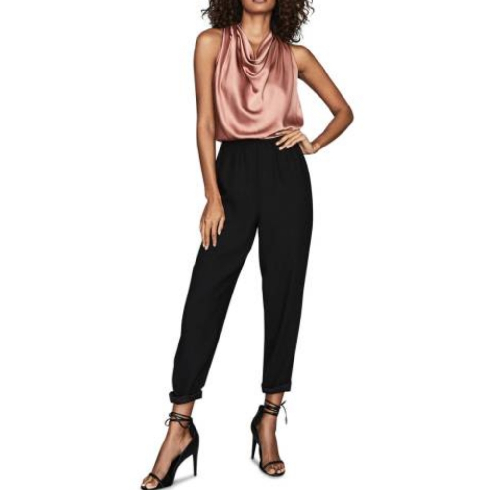 *Restock!* NWT REISS | Harley Contrast Jumpsuit - Picture 4 of 5